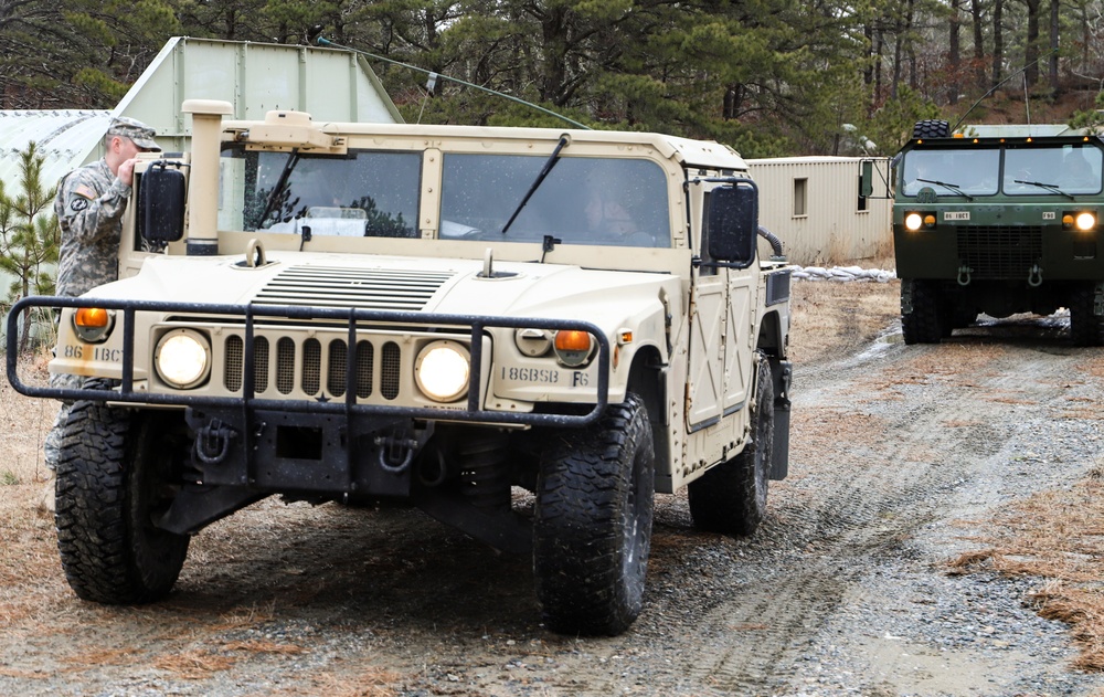 F Company Conducts Convoy Training at Joint Base Cape Cod