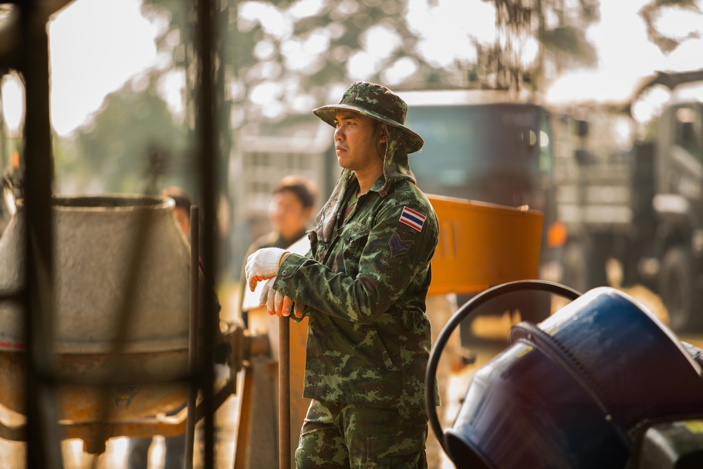 Cobra Gold 18: Royal Thai, US forces construct a building at a school in Nakhon Ratchasima province