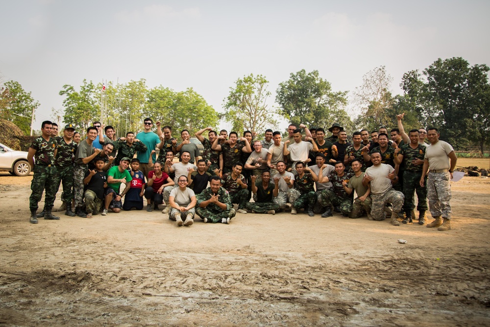 Cobra Gold 18: Royal Thai, US forces celebrate at the Nonghipadungkitwittaya School in Korat, Kingdom of Thailand