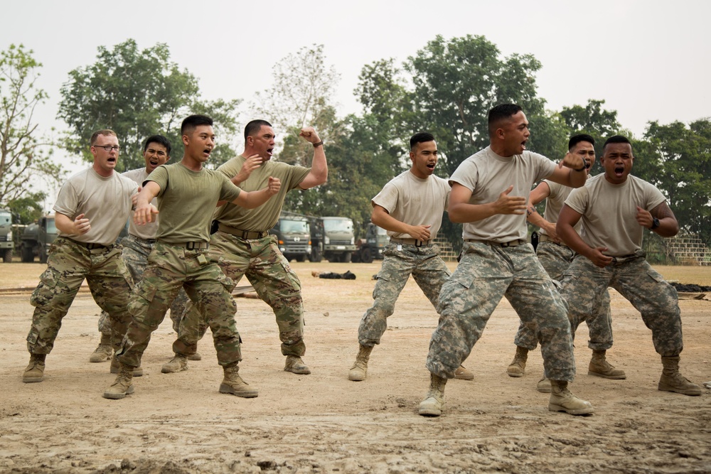 Cobra Gold 18: Royal Thai, US forces celebrate at the Nonghipadungkitwittaya School in korat, Kingdom of Thailand