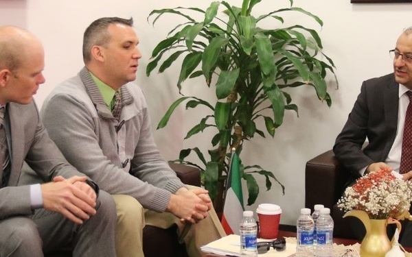 35 ID Soldier shares insights on life after graduation with Kuwaiti students