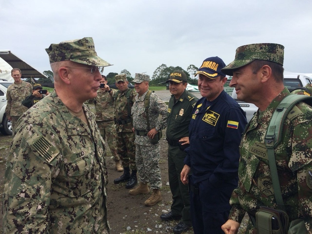 Adm. Tidd in Colombia