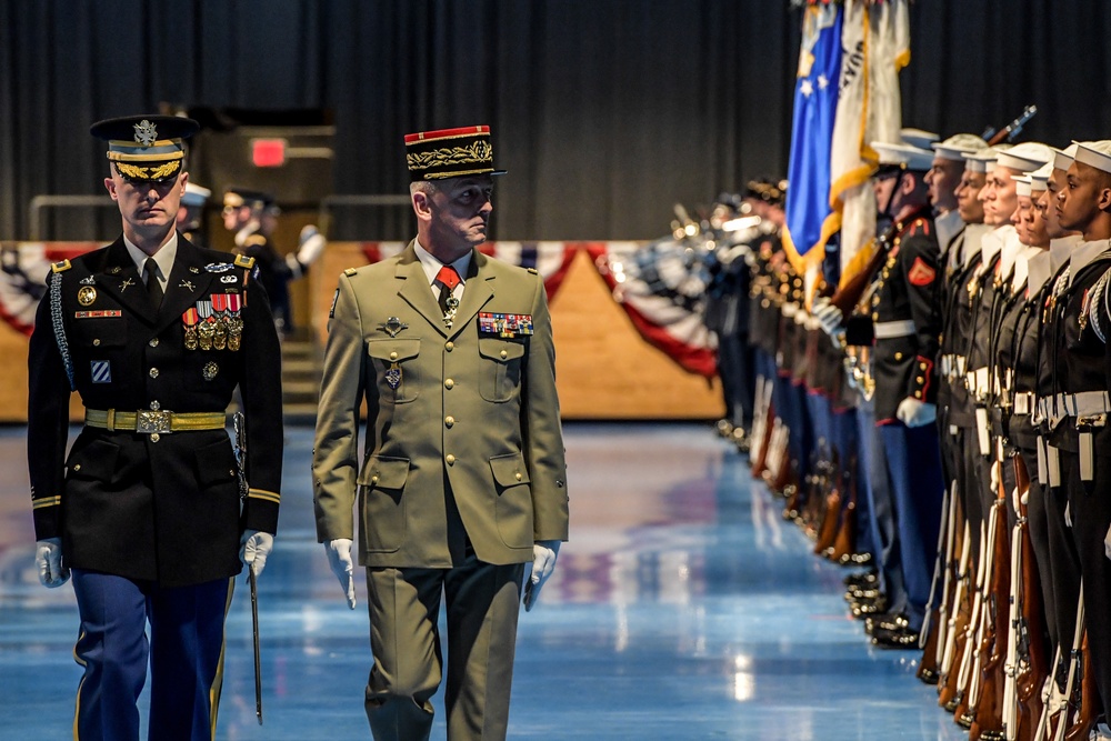 Armed Forces Full Honors arrival ceremony in honor of Gen. Francois Lecointre