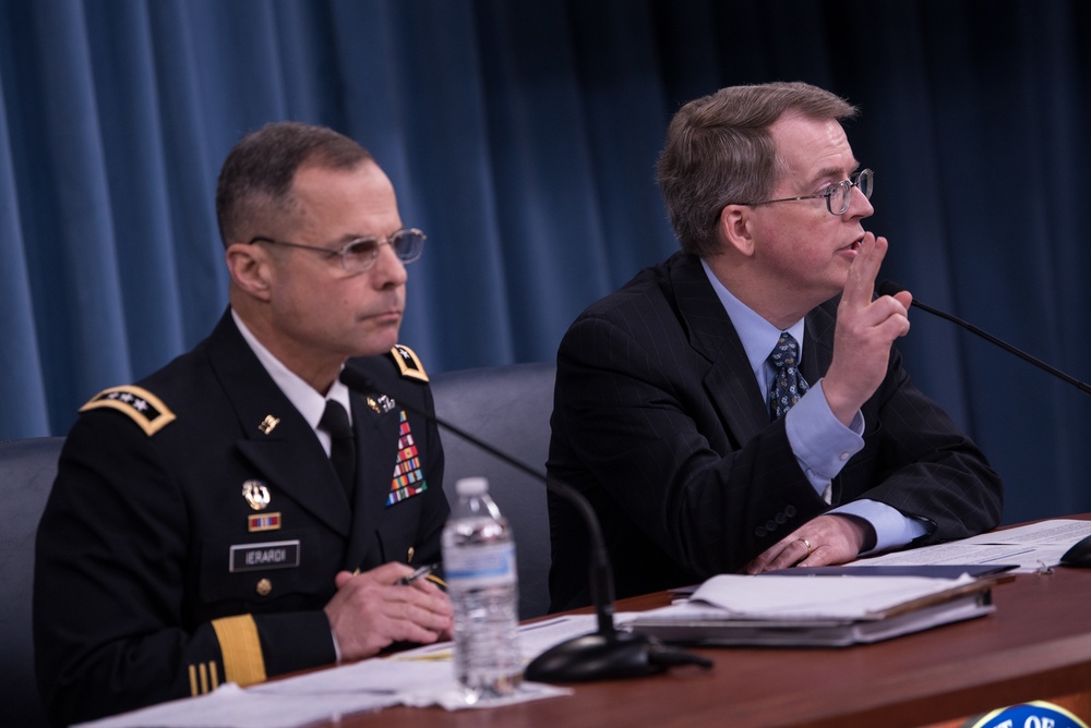USD(C) Norquist and Lt. Gen. Ierardi brief media on FY19 Defense Budget