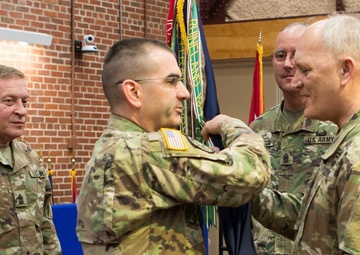 Command Sgt. Maj. Darlington Hands Over Reins to Command Sgt. Maj. Thomas