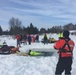 Coast Guard, fire department conduct ice rescue training