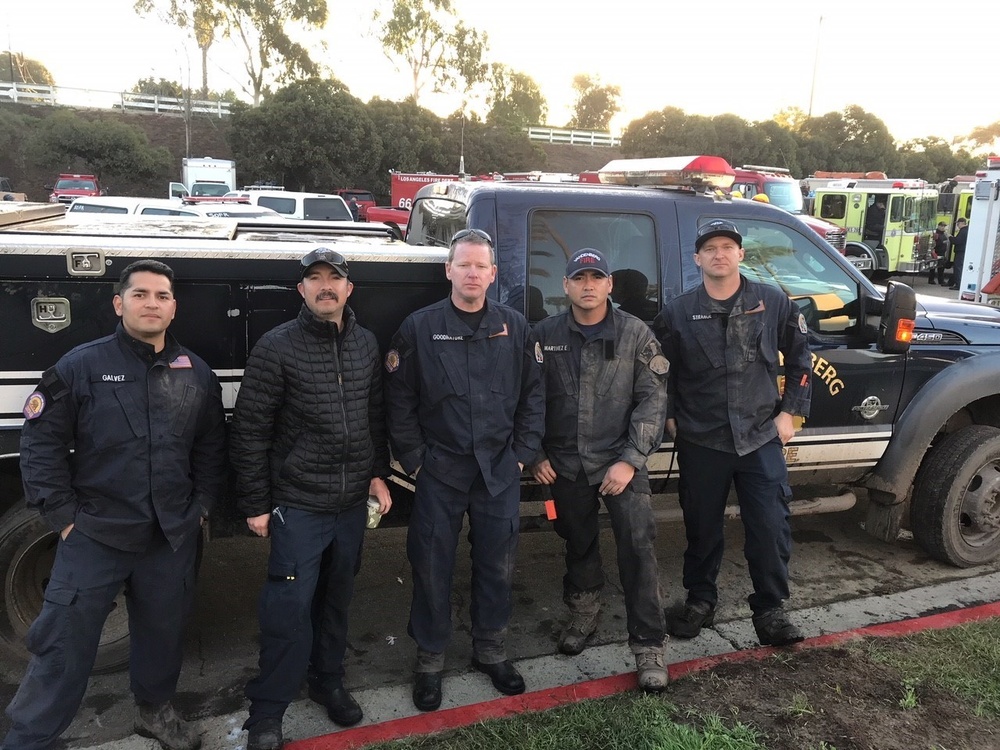 Vandenberg firefighters provide Thomas Fire, and mudslide support