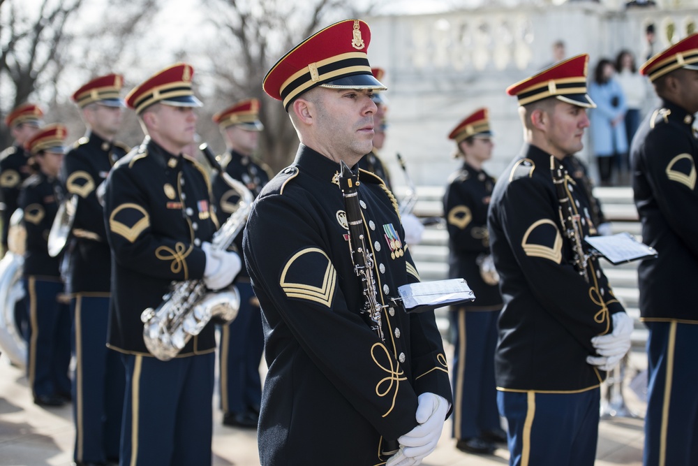 Chief of the Defence Staff of the French Armed Forces Gen. François Lecointre Participates in an Armed Forces Full Honors Wreath-Laying Ceremony at the Tomb of the Unknown Soldier