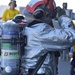 USS Lewis B. Puller conducts flight deck firefighting training