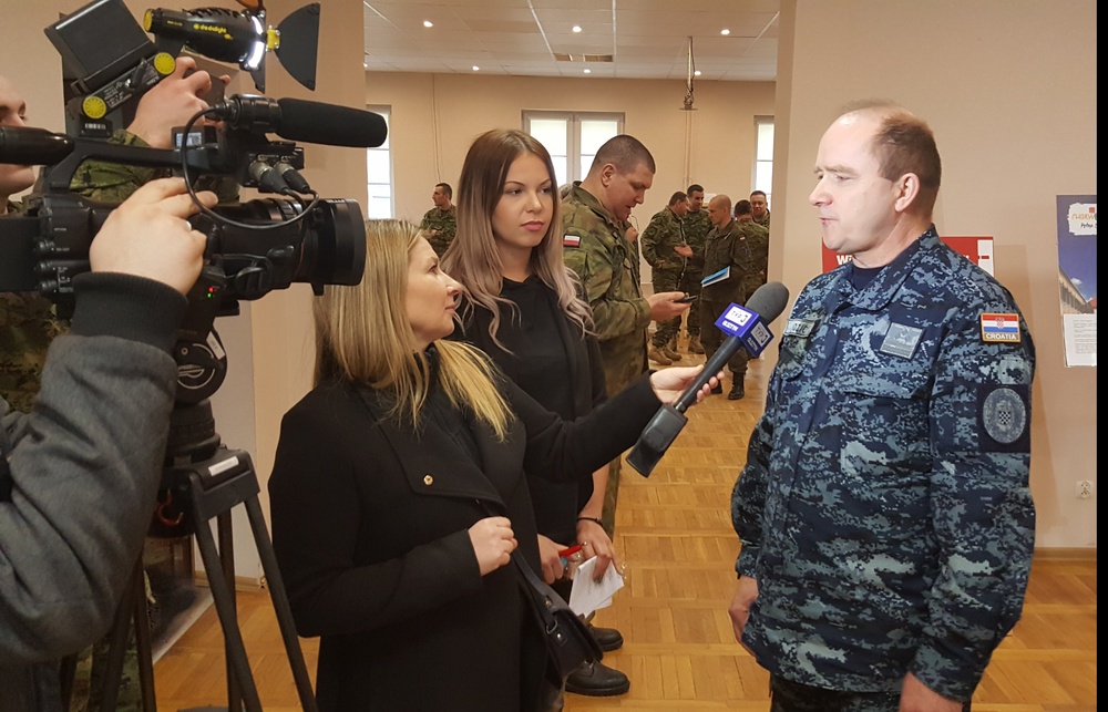 Battle Group Poland celebrates Croatian cultural event