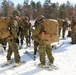 Cold-Weather Operations Course students prepare for snowshoe training