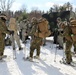 Cold-Weather Operations Course students prepare for snowshoe training