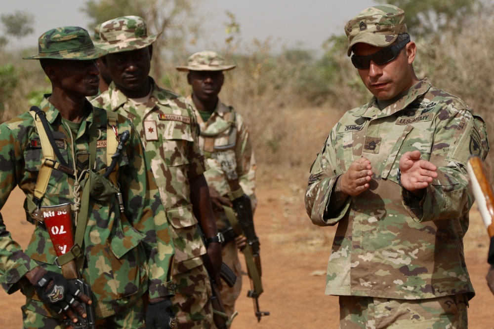 U.S. Army Trains Nigerian Infantry