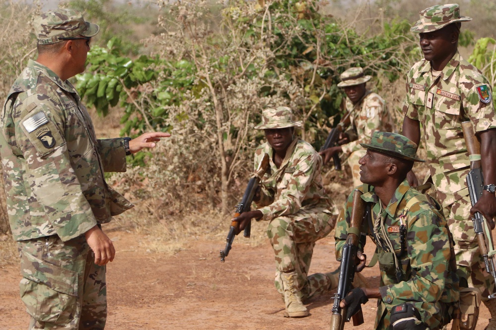 U.S. Army Trains Nigerian Infantry