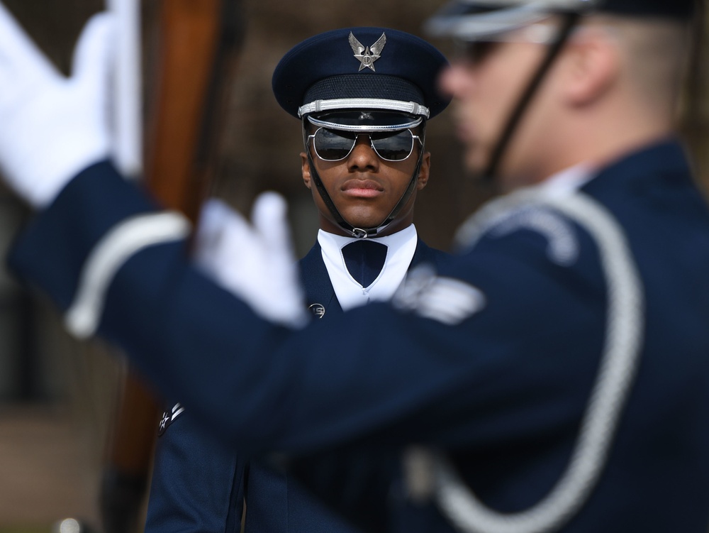 USAF Honor Guard Drill Team deputes new routine