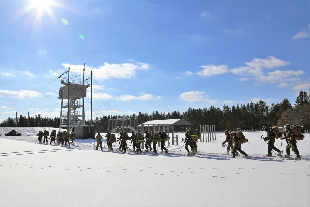 Cold-Weather Operations Course students participate in snowshoe training at Fort McCoy