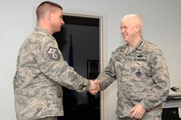Lt. Gen. Rice and Command Chief Master Sgt. Anderson visit 177th Fighter Wing