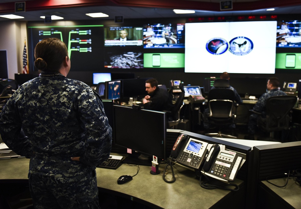 Sailors Stand Watch at Fleet Cyber Command