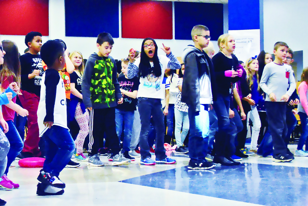 Crossroads Elementary grooves to the tune of health and nutrition