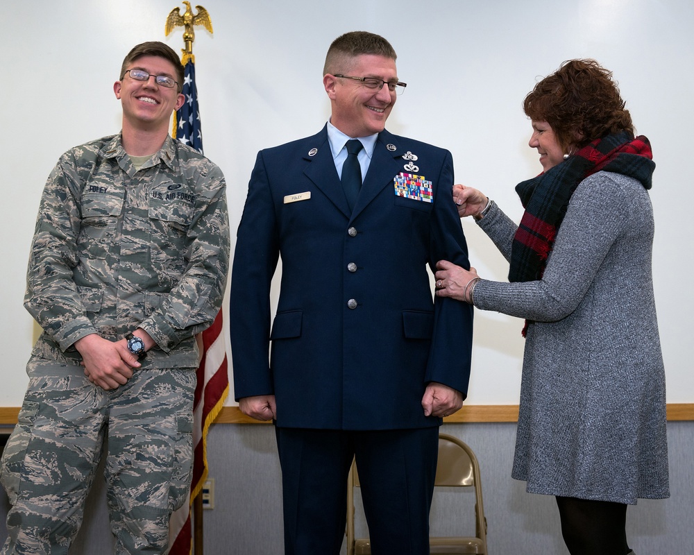 Senior Master Sgt. Timothy Foley promoted to chief