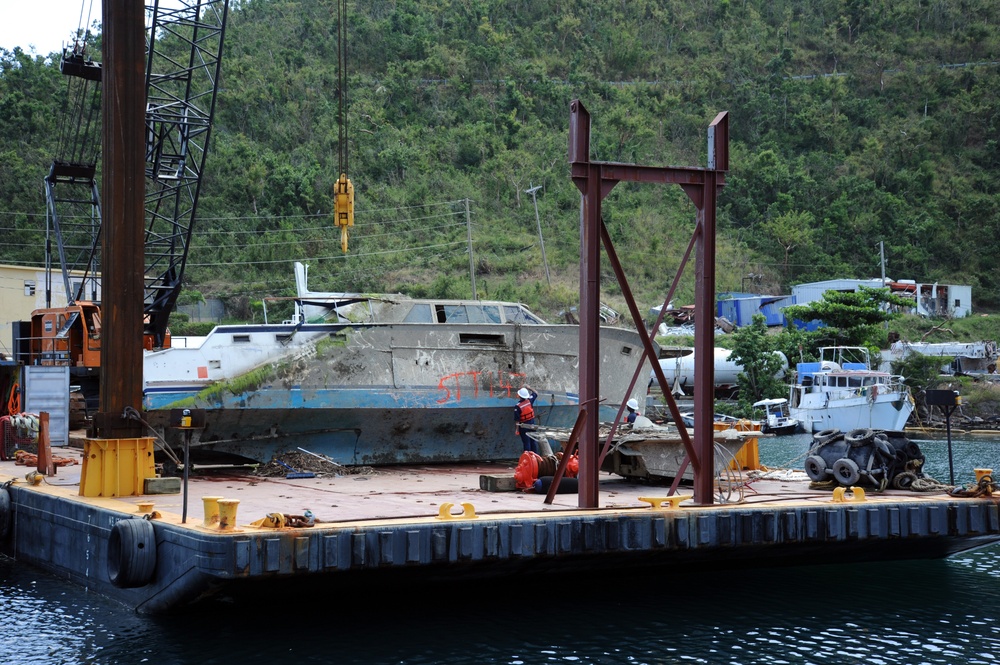Tagging Vessel in Krum Bay, St. Thomas