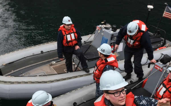 Nimitz Sailors Perform Small-boat Ops