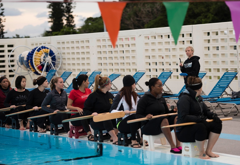 Making Waves: Kadena Dragon Boat Team practices for Naha Hari