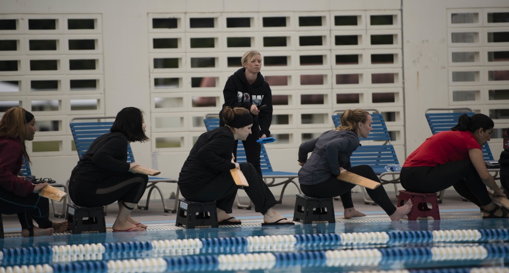 Making Waves: Kadena Dragon Boat Team practices for Naha Hari