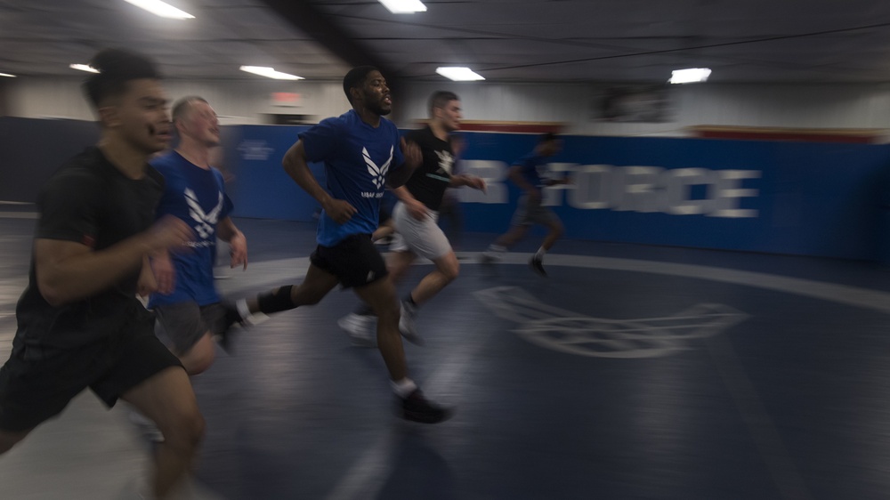 Air Force wrestlers leave it all on the mat