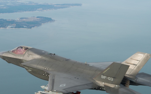 F-35 Pax River ITF conducts flutter, buffet tests