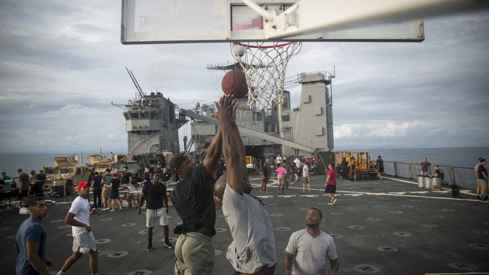 Celebrating New Year’s with Steel Beach Aboard USS Pearl Harbor (LSD 52)