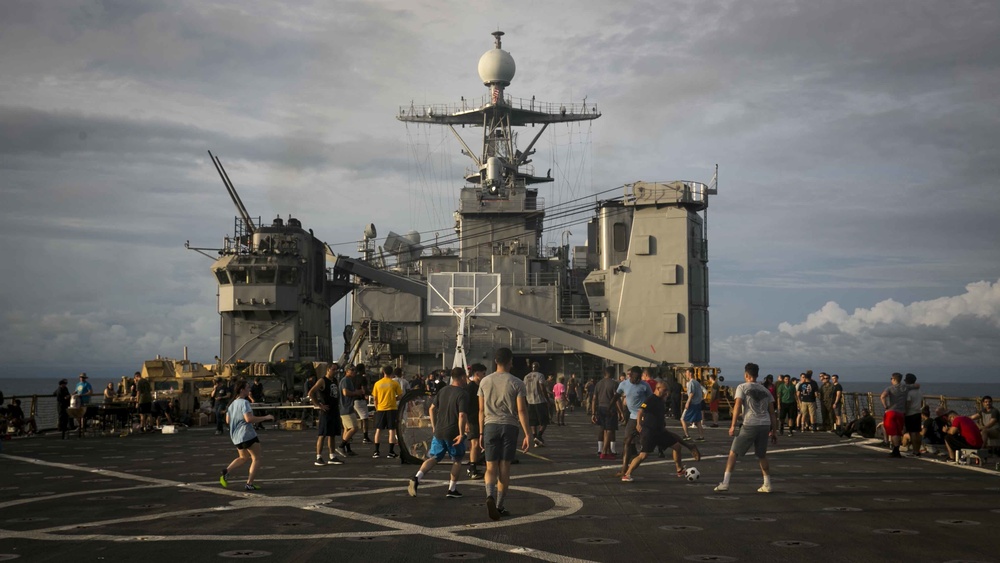 Celebrating New Year’s with Steel Beach Aboard USS Pearl Harbor (LSD 52)