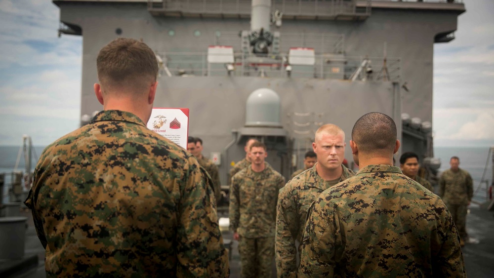 January Promotions aboard USS Pearl Harbor (LSD 52)