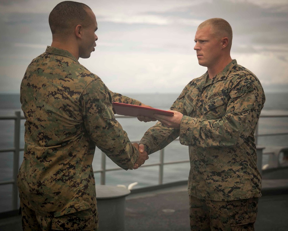 January Promotions aboard USS Pearl Harbor (LSD 52)