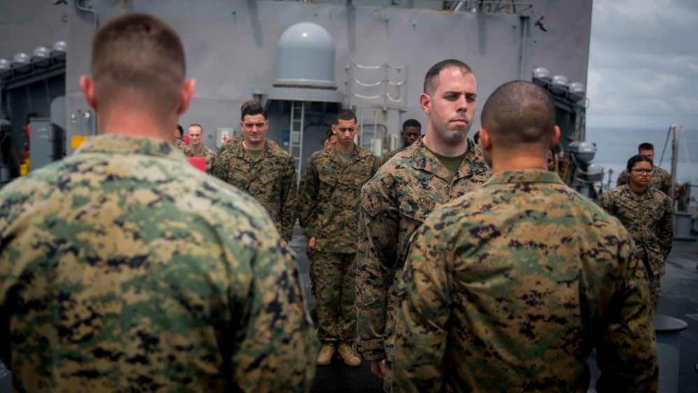 January Promotions aboard USS Pearl Harbor (LSD 52)