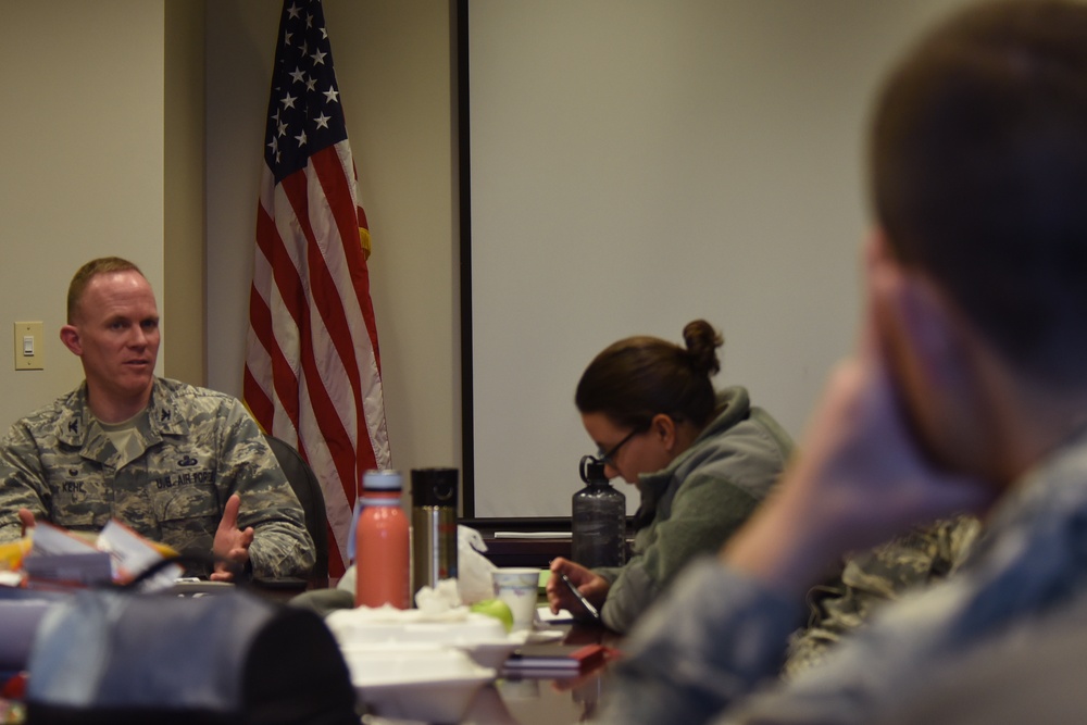 Schriever leader shares financial advice, security