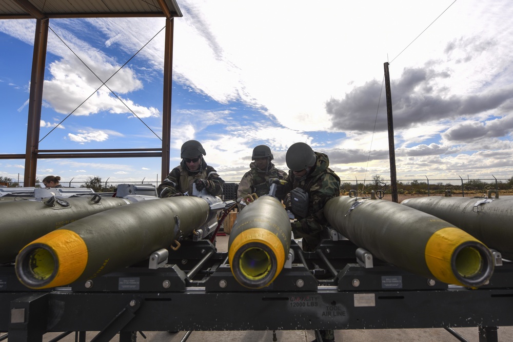 Bomb building Airmen: AMMO flight sustains AF lethality during readiness exercise