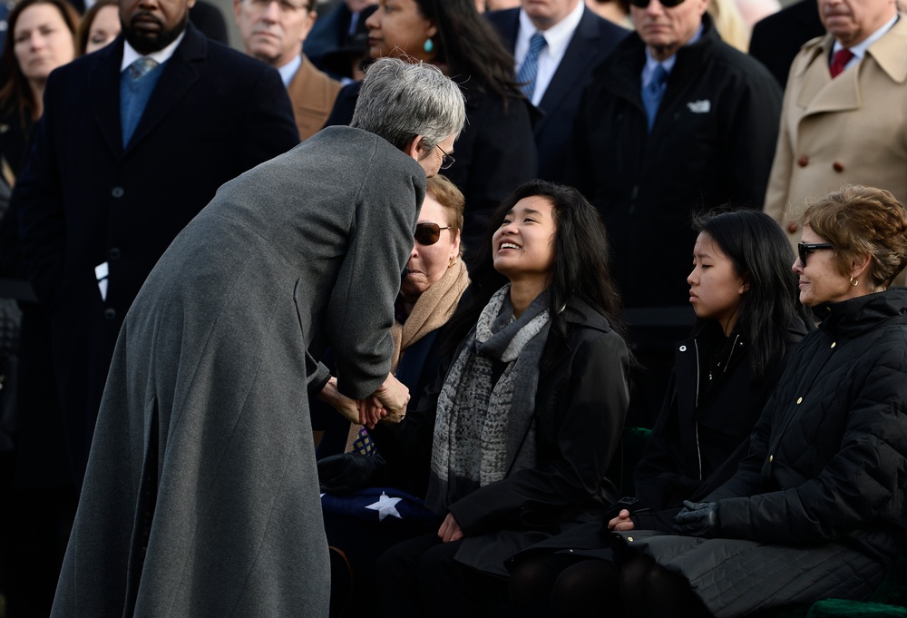 Medal of Honor recipient, former POW laid to rest at Arlington National Cementery