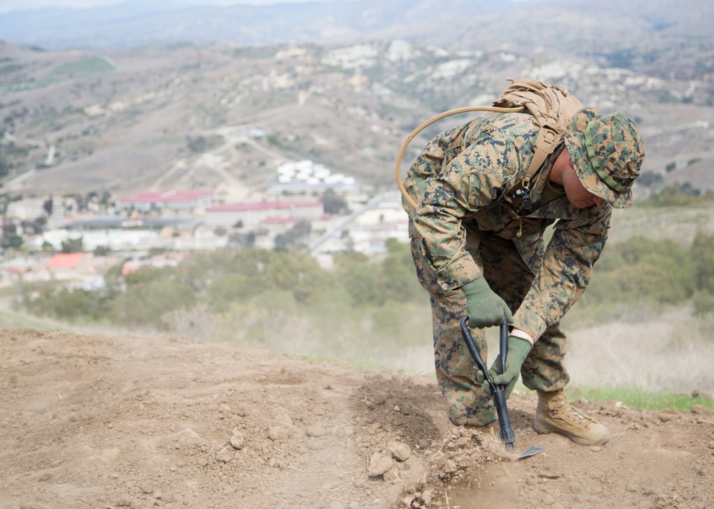 Training in the hills of Camp Pendleton