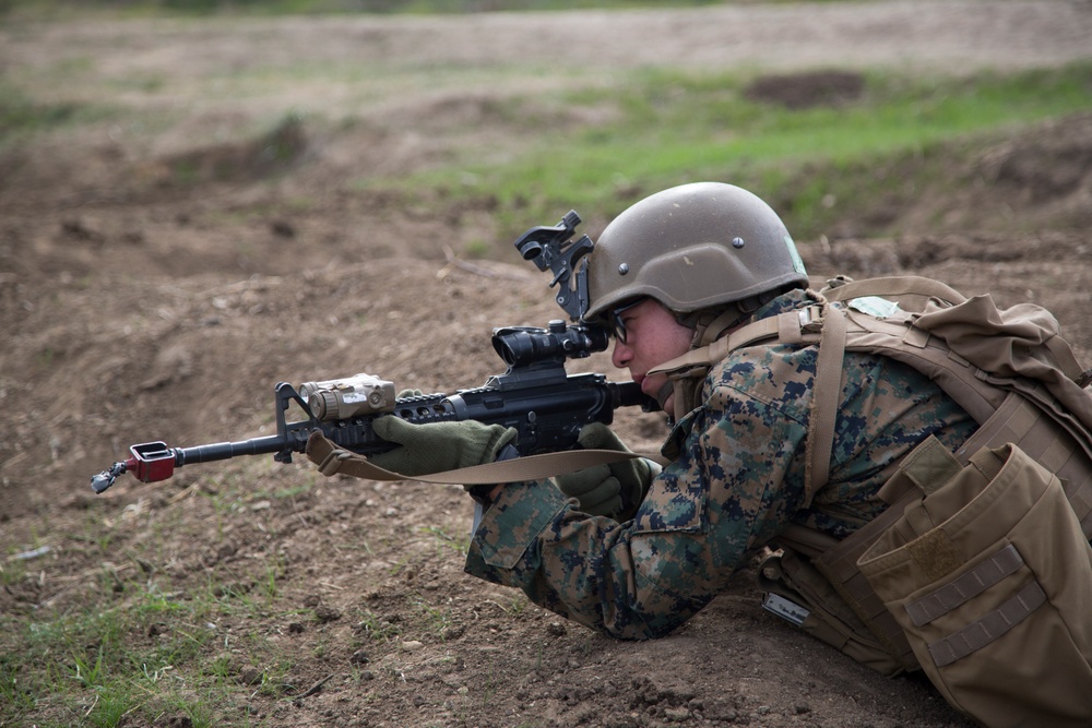 Training in the hills of Camp Pendleton