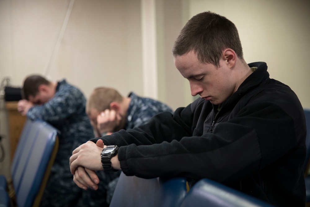 USS Gerald R. Ford (CVN 78) Ash Wednesday service