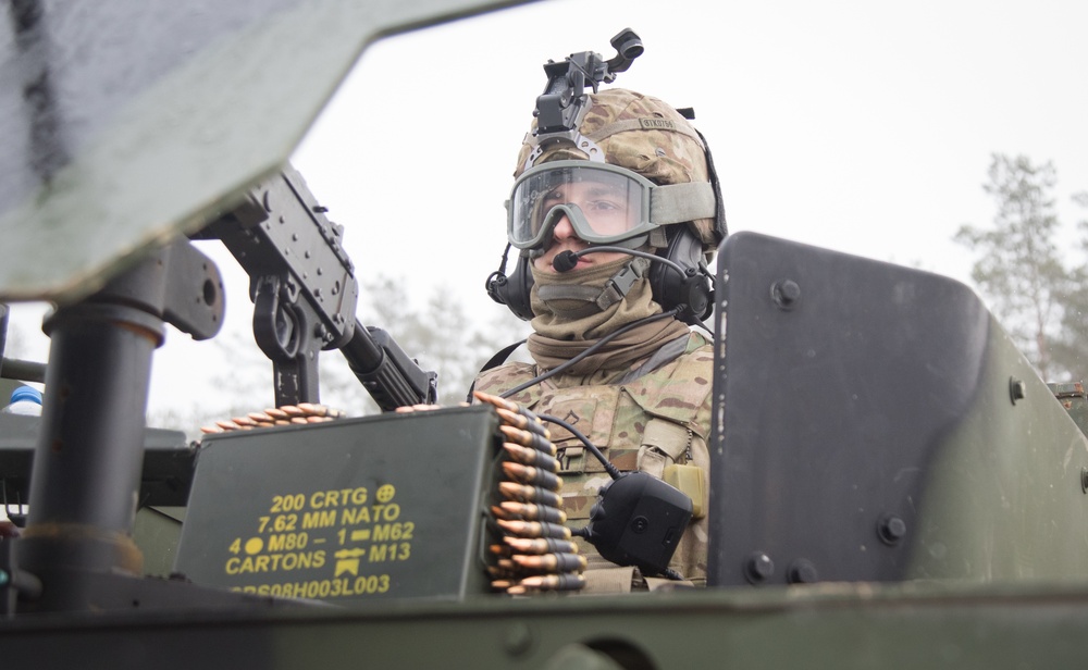 Fury Troop live-fire convoy exercise