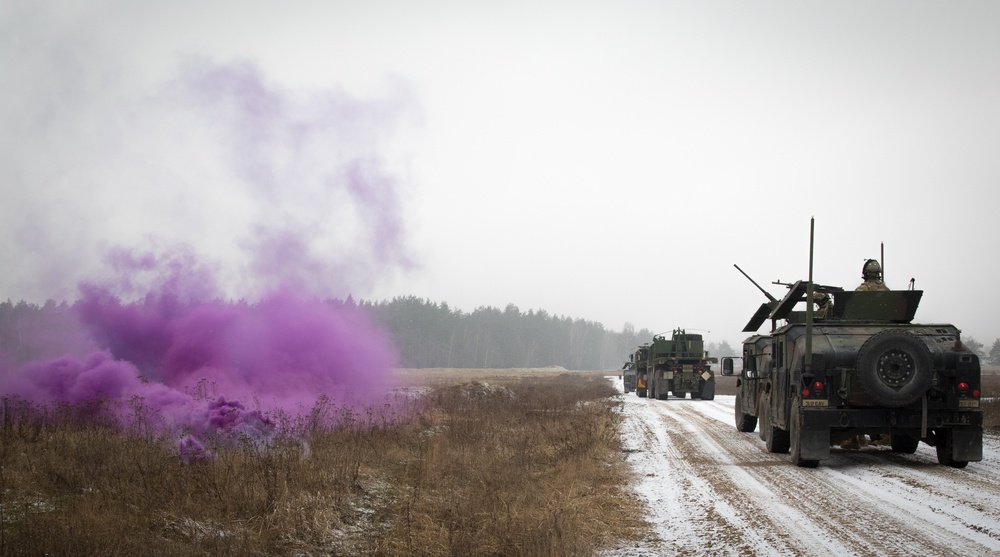 Fury Troop live-fire convoy exercise