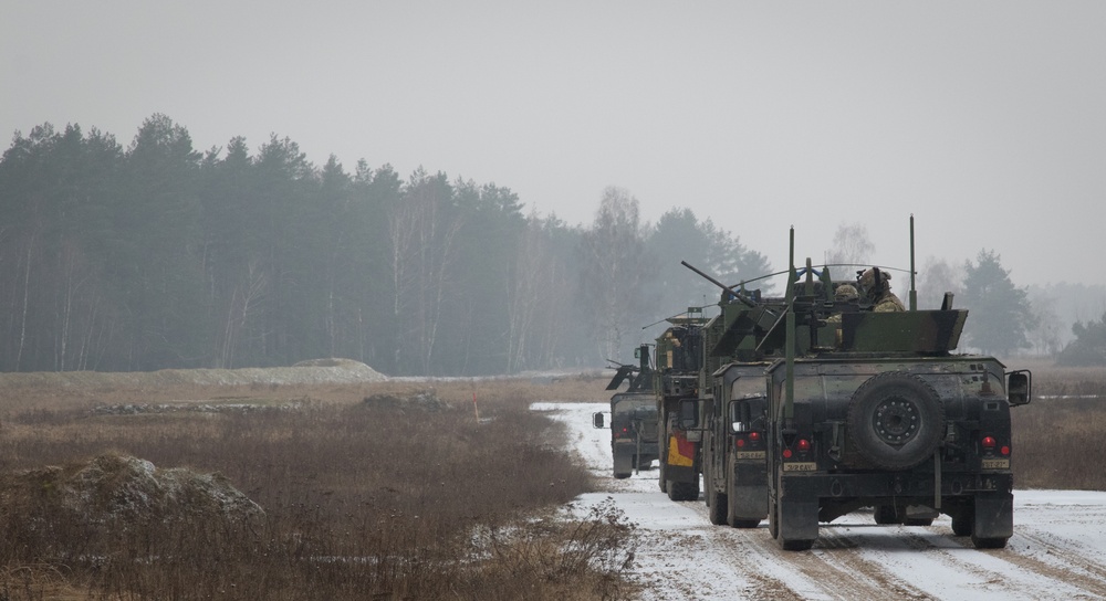 Fury Troop live-fire convoy exercise