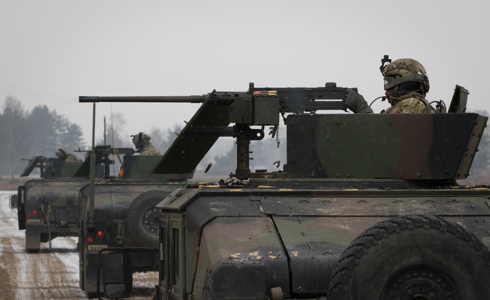 Fury Troop live-fire convoy exercise