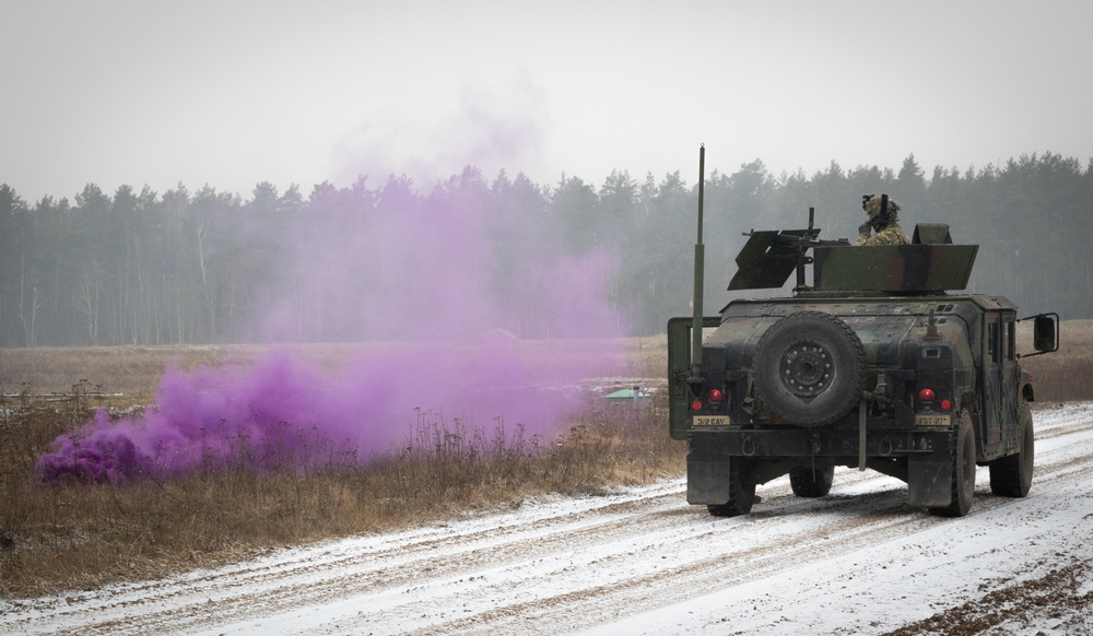 Fury Troop live-fire convoy exercise