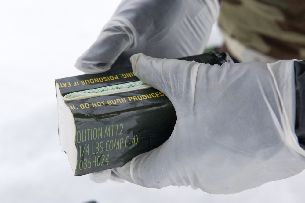 Explosives Ordinance Disposal Airmen conduct live-fire range in simulated chemical environment Explosives Ordinance Disposal Airmen conduct live-fire range in simulated chemical environment