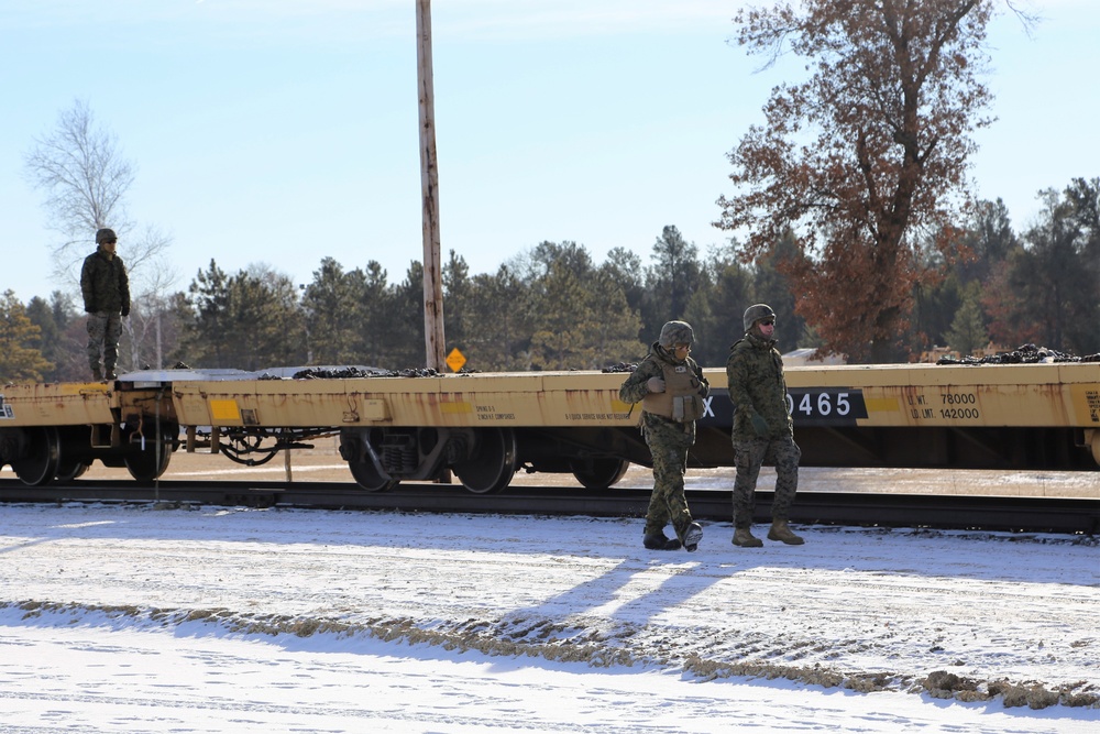 Marines tackle cold-weather rail training during Ullr Shield exercise at Fort McCoy