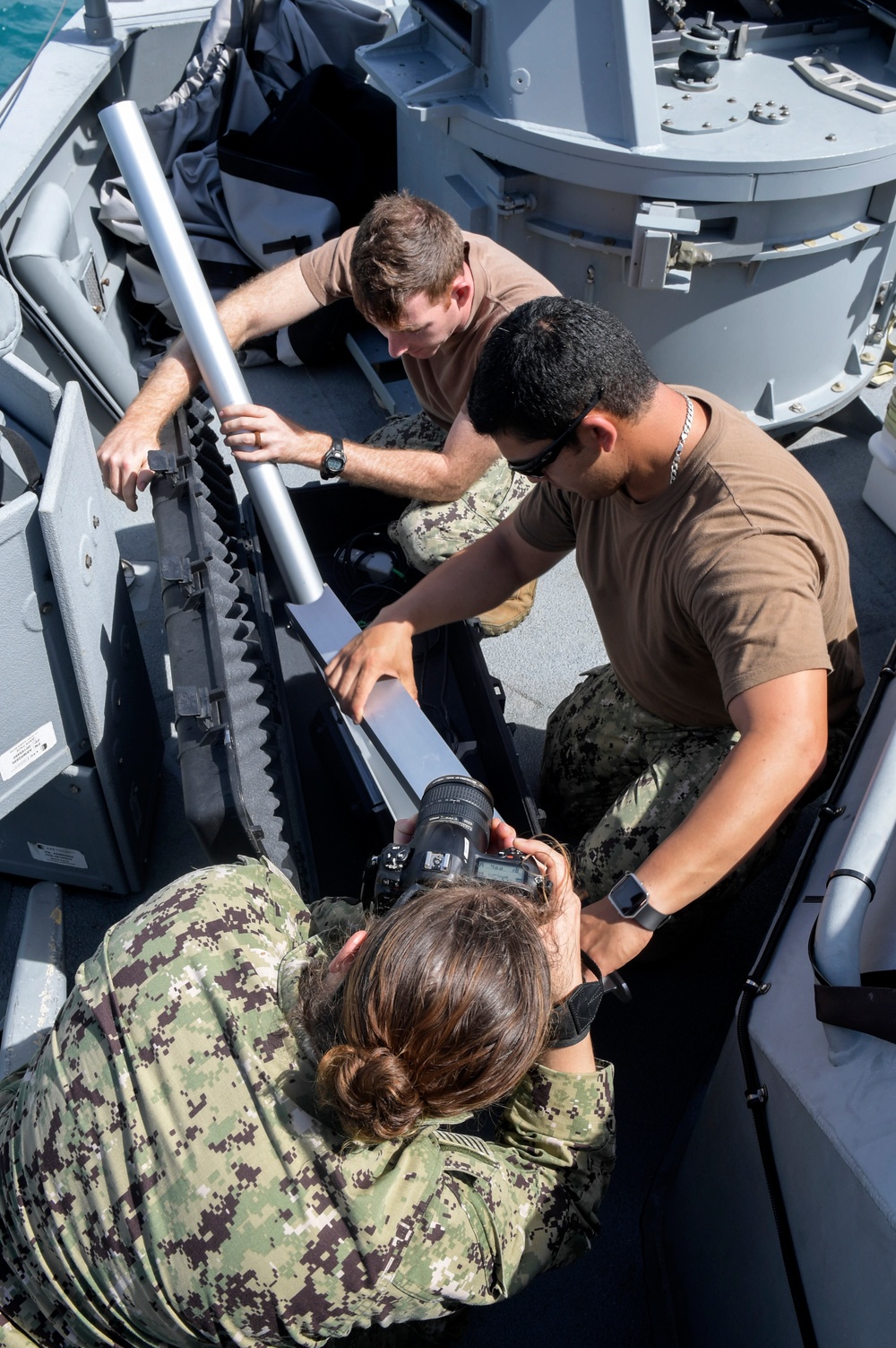 CRG-1 Det. Guam Sailors Assemble Portable Crane during Routine Maintenance