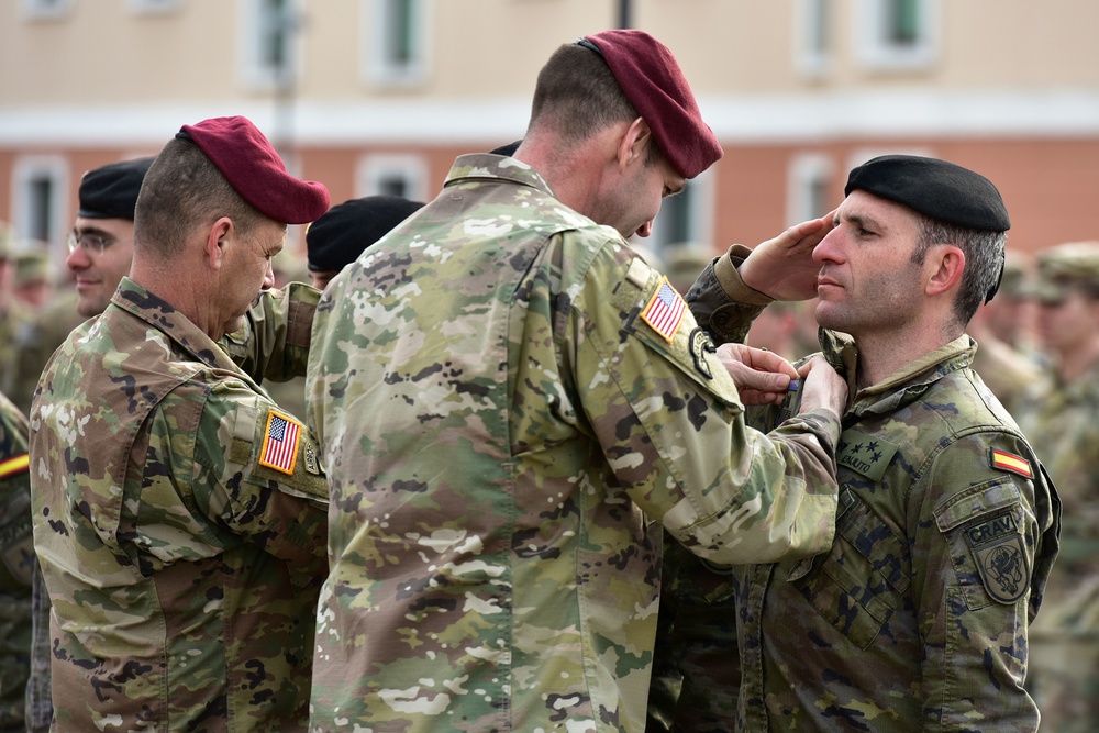 EXPERT INFANTRYMAN BADGE Ceremony at Caserma Del Din, Vicenza, Italy, 15 Feb. 2018